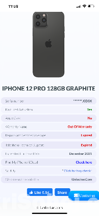 iPhone 12pro 128 GB